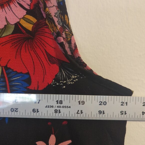 Zeagoo Sleeveless Floral Chiffon Top Size XL - Chic Style - Picture 6 of 7